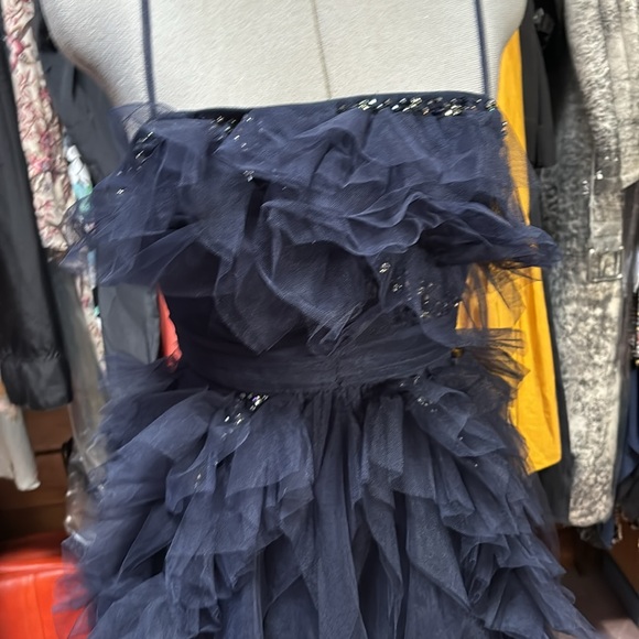 Pacific Blue Swarovski Crystal Event Dress - Picture 3 of 8